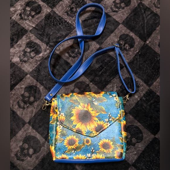 Handbags - Floral Sunflower Crossbody Bag